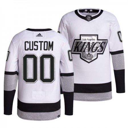 Mænd NHL Los Angeles Kings Trøje Tilpasset Adidas Hvid Tredje Authentic